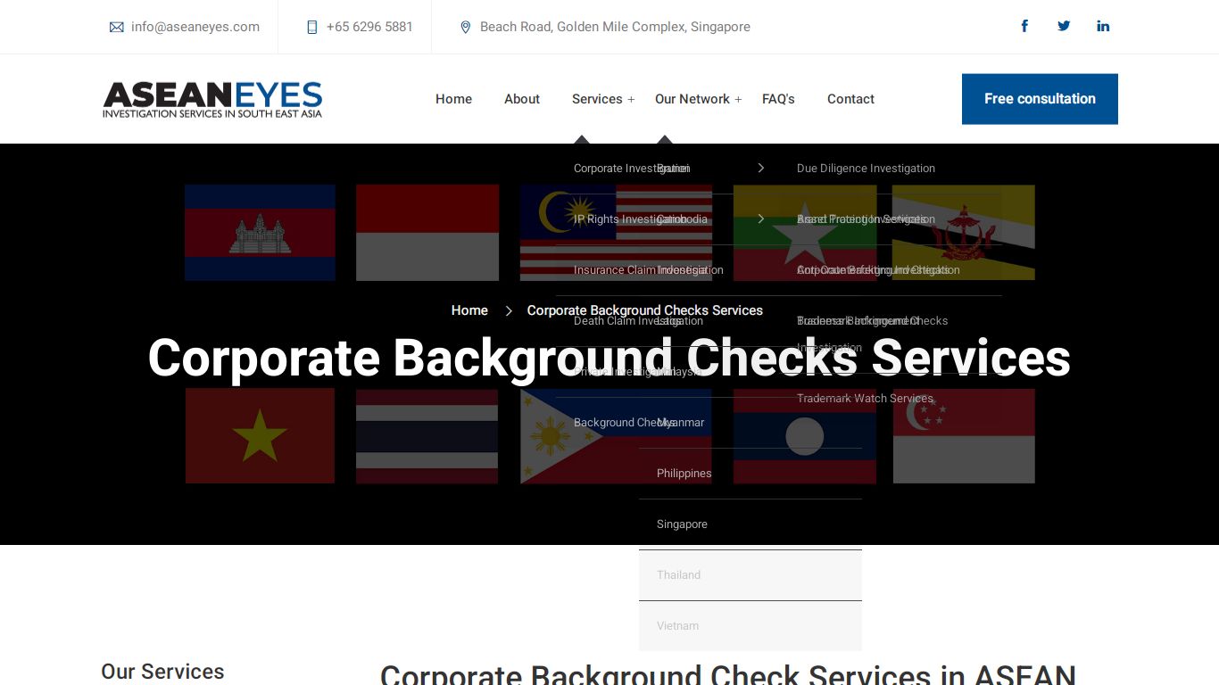 Corporate Background Checks | Background Screening - ASEANEYES